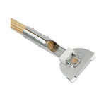 Load image into Gallery viewer, Clip-on Dust Mop Handle, Lacquered Wood, Swivel Head, 1" Dia X 60", Natural