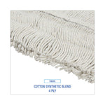 Load image into Gallery viewer, Disposable Cut End Dust Mop Head, Cotton/synthetic, 24w X 5d, White