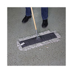 Load image into Gallery viewer, Disposable Cut End Dust Mop Head, Cotton/synthetic, 24w X 5d, White