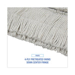 Load image into Gallery viewer, Disposable Dust Mop Head, Cotton, Cut-end, 60w X 5d