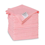 Load image into Gallery viewer, Microfiber Cleaning Cloths, 16 X 16, Pink, 24/pack