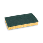 Load image into Gallery viewer, Scrubbing Sponge, Medium Duty, 3.6 X 6.1, 0.75" Thick, Yellow/green, Individually Wrapped, 20/carton