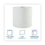 Load image into Gallery viewer, Boardwalk Green Universal Roll Towels, 1-ply, 8" X 800 Ft, Natural White, 6 Rolls/carton