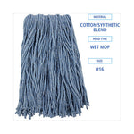 Load image into Gallery viewer, Mop Head, Standard Head, Cotton/synthetic Fiber, Cut-end, #16., Blue