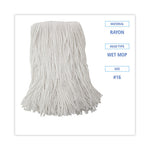 Load image into Gallery viewer, Mop Head, Value Standard Head, Rayon Fiber, Cut-end, Size No. 16, White, 12/carton