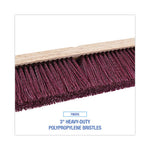 Load image into Gallery viewer, Floor Brush Head, 3" Maroon Heavy-duty Polypropylene Bristles, 18" Brush