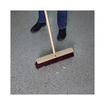 Load image into Gallery viewer, Floor Brush Head, 3" Maroon Heavy-duty Polypropylene Bristles, 18" Brush