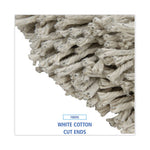 Load image into Gallery viewer, Cut-end Wet Mop Head, Cotton, No. 32, White