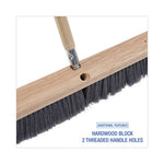 Load image into Gallery viewer, Floor Brush Head, 3" Gray Flagged Polypropylene Bristles, 24" Brush