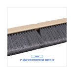 Load image into Gallery viewer, Floor Brush Head, 3" Gray Flagged Polypropylene Bristles, 24" Brush