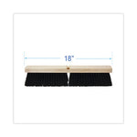 Load image into Gallery viewer, Floor Brush Head, 3" Black Medium Weight Polypropylene Bristles, 18" Brush