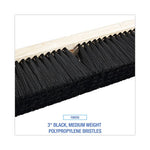 Load image into Gallery viewer, Floor Brush Head, 3" Black Medium Weight Polypropylene Bristles, 18" Brush