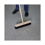Load image into Gallery viewer, Floor Brush Head, 3" Black Medium Weight Polypropylene Bristles, 18" Brush