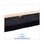 Load image into Gallery viewer, Floor Brush Head, 3" Black Polypropylene Bristles, 24" Brush