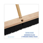 Load image into Gallery viewer, Floor Brush Head, 3" Black Polypropylene Bristles, 24" Brush