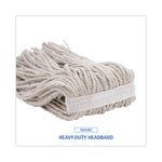 Load image into Gallery viewer, Premium Cut-end Wet Mop Heads, Cotton, 16oz, White, 12/carton
