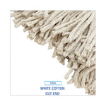 Load image into Gallery viewer, Premium Cut-end Wet Mop Heads, Cotton, 16oz, White, 12/carton