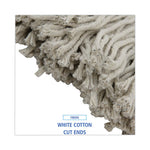 Load image into Gallery viewer, Premium Cut-end Wet Mop Heads, Cotton, 20oz, White, 12/carton