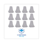 Load image into Gallery viewer, Mop Head, Premium Standard Head, Rayon Fiber, 32oz, White, 12/carton