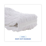 Load image into Gallery viewer, Mop Head, Premium Standard Head, Rayon Fiber, 32oz, White, 12/carton