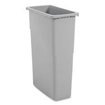 Load image into Gallery viewer, Slim Waste Container, 23 Gal, Plastic, Gray