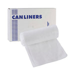 Load image into Gallery viewer, High-density Can Liners, 10 Gal, 6 Mic, 24" X 23", Natural, 50 Bags/roll, 20 Rolls/carton
