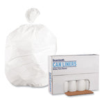 Load image into Gallery viewer, Low-density Waste Can Liners, 10 Gal, 0.4 Mil, 24" X 23", White, 25 Bags/roll, 20 Rolls/carton