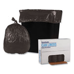 Load image into Gallery viewer, Low-density Waste Can Liners, 10 Gal, 0.35 Mil, 24" X 23", Black, 50 Bags/roll, 10 Rolls/carton