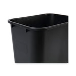 Load image into Gallery viewer, Soft-sided Wastebasket, 28 Qt, Plastic, Black