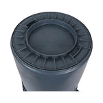 Load image into Gallery viewer, Round Waste Receptacle, 32 Gal, Linear-low-density Polyethylene, Gray