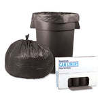 Load image into Gallery viewer, Low-density Waste Can Liners, 60 Gal, 1.1 Mil, 38" X 58", Gray, 20 Bags/roll, 5 Rolls/carton