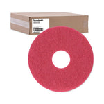 Load image into Gallery viewer, Buffing Floor Pads, 12" Diameter, Red, 5/carton