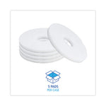 Load image into Gallery viewer, Polishing Floor Pads, 12" Diameter, White, 5/carton
