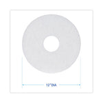 Load image into Gallery viewer, Polishing Floor Pads, 12" Diameter, White, 5/carton