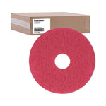 Load image into Gallery viewer, Buffing Floor Pads, 13" Diameter, Red, 5/carton
