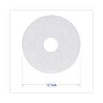 Load image into Gallery viewer, Polishing Floor Pads, 13" Diameter, White, 5/carton