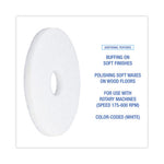Load image into Gallery viewer, Polishing Floor Pads, 13" Diameter, White, 5/carton