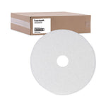 Load image into Gallery viewer, Polishing Floor Pads, 14" Diameter, White, 5/carton