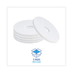 Load image into Gallery viewer, Polishing Floor Pads, 14" Diameter, White, 5/carton