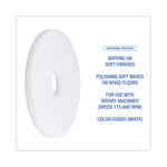Load image into Gallery viewer, Polishing Floor Pads, 14" Diameter, White, 5/carton