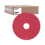 Load image into Gallery viewer, Buffing Floor Pads, 15" Diameter, Red, 5/carton