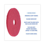 Load image into Gallery viewer, Buffing Floor Pads, 15" Diameter, Red, 5/carton