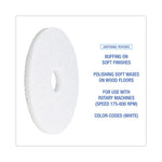 Load image into Gallery viewer, Polishing Floor Pads, 15" Diameter, White, 5/carton