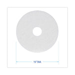 Load image into Gallery viewer, Polishing Floor Pads, 15" Diameter, White, 5/carton