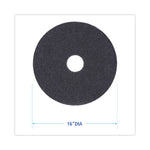 Load image into Gallery viewer, Stripping Floor Pads, 16" Diameter, Black, 5/carton