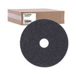 Load image into Gallery viewer, Stripping Floor Pads, 17" Diameter, Black, 5/carton