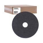 Load image into Gallery viewer, High Performance Stripping Floor Pads, 17" Diameter, Black, 5/carton