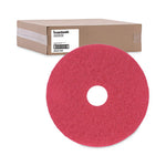 Load image into Gallery viewer, Buffing Floor Pads, 17" Diameter, Red, 5/carton