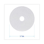 Load image into Gallery viewer, Polishing Floor Pads, 17" Diameter, White, 5/carton