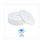 Load image into Gallery viewer, Polishing Floor Pads, 17" Diameter, White, 5/carton